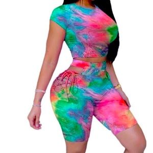 Two Piece Multicolored Set